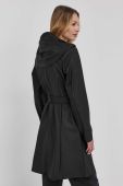 Куртка Rains 18130 Curve Jacket жіноча колір чорний перехідна 18130.01-Black