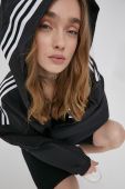 Куртка adidas Originals Adicolor HC2022 жіноча колір чорний перехідна HC2022-BLACK