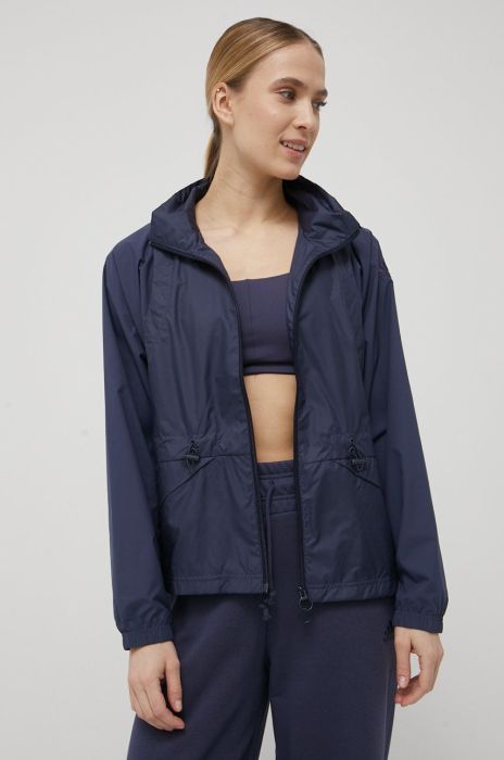 Куртка adidas Performance HU0032 жіноча колір синій перехідна