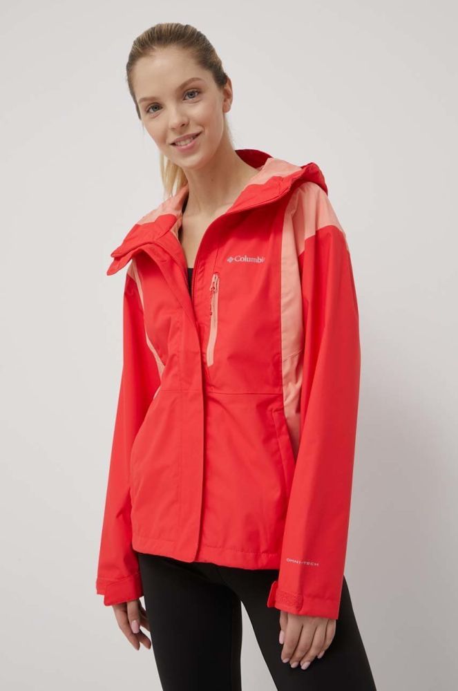 Куртка outdoor Columbia Hikebound колір червоний перехідна 1989253-010
