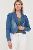 Джинсова куртка Morgan жіноча перехідна колір блакитний (2437188)