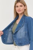Джинсова куртка Morgan жіноча перехідна колір блакитний (2437188)