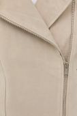 Замшева куртка Bruuns Bazaar жіноча колір бежевий перехідна