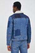 Джинсова куртка Desigual чоловіча перехідна колір блакитний (2062979)