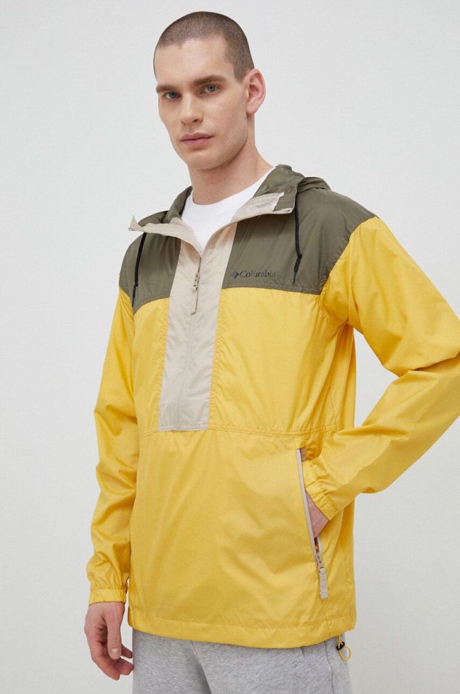 Куртка outdoor Columbia Flash Challenger колір жовтий перехідна 1988723-327