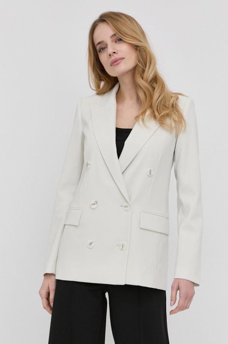 Піджак Patrizia Pepe колір зелений двобортний однотонна (2088978)