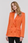 Піджак Patrizia Pepe колір помаранчевий двобортний однотонна (2088988)