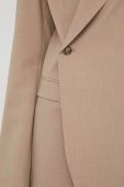 Піджак Herskind колір бежевий однобортний однотонний