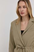 Піджак Samsoe Samsoe колір зелений однобортний однотонна (2156417)