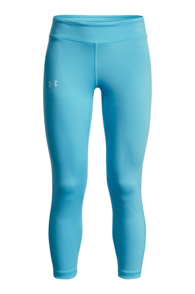 Дитячі легінси Under Armour колір бірюзовий однотонні