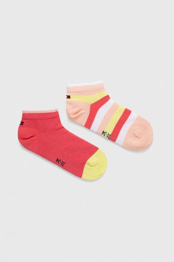 Дитячі шкарпетки Tommy Hilfiger 2-pack колір рожевий (3002244)