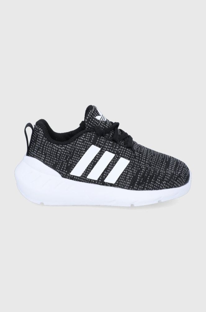 Дитячі черевики adidas Originals Swift Run GW8180 колір чорний