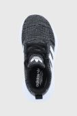 Дитячі черевики adidas Originals Swift Run GW8180 колір чорний
