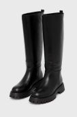 Шкіряні чоботи Miss Sixty жіночі колір чорний на платформі