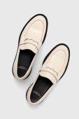 Шкіряні мокасини Vagabond Shoemakers ALEX W жіночі колір бежевий на плоскому ходу