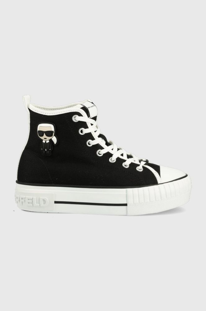 Кеди Karl Lagerfeld Kampus Max жіночі колір чорний (2297099)