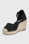 Еспадрилі Karl Lagerfeld Kamini Mid колір чорний на танкетці