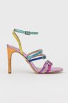 Шкіряні сандалі Kurt Geiger London колір барвистий