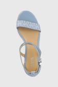 Сандалі MICHAEL Michael Kors Serena Wedge Espadrille жіночі на танкетці колір блакитний
