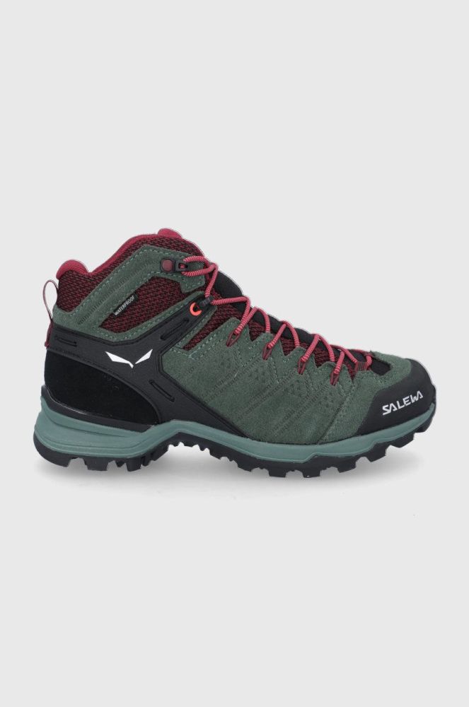 Черевики Salewa Alp Mate Mid жіночі колір зелений злегка утеплені