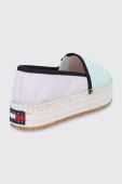 Еспадрилі Tommy Jeans колір фіолетовий на платформі