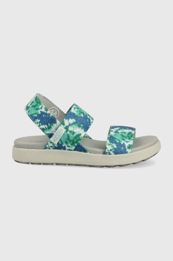 Сандалі Keen Elle жіночі колір зелений на платформі