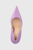 Шкіряні туфлі Liu Jo Pointy Leonie Hanne колір фіолетовий
