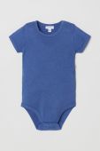 Дитяче бавовняне боді OVS (2-pack) колір фіолетовий