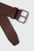 Шкіряний ремінь BOSS чоловічий колір коричневий (2230729)