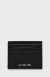 Шкіряний чохол на банківські карти Michael Kors чоловічий колір чорний (2164471)