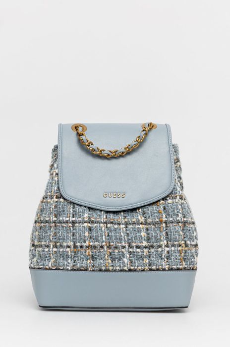 Рюкзак Guess жіночий малий візерунок колір блакитний