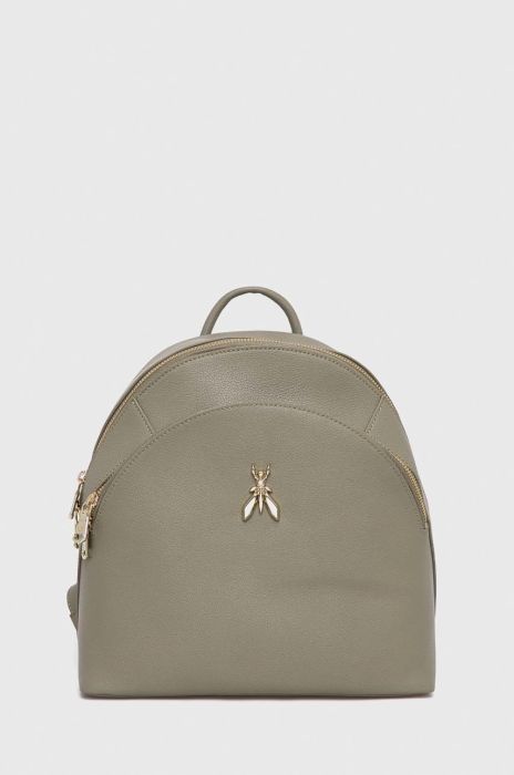 шкіряний рюкзак Patrizia Pepe жіночий колір бежевий малий однотонний (2859020)