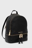 Шкіряний рюкзак MICHAEL Michael Kors жіночий колір чорний малий однотонний (2307475)