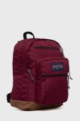 Рюкзак Jansport колір бордовий великий з аплікацією