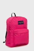 Рюкзак Jansport колір рожевий великий з аплікацією