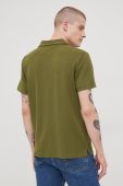 Поло Tom Tailor чоловічий колір зелений однотонний