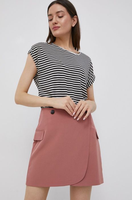 Спідниця Only колір рожевий mini розкльошена (2177248)