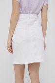 Джинсова спідниця JDY колір білий mini пряма