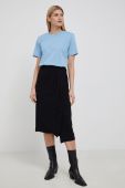 Спідниця Herskind колір чорний midi пряма (2061245)