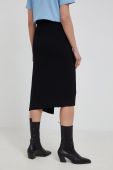 Спідниця Herskind колір чорний midi пряма (2061245)