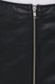 Шкіряна спідниця Gestuz колір чорний mini пряма (2146667)