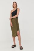 Спідниця Karl Lagerfeld колір зелений midi олівець