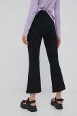 Штани Only жіночі колір чорний широке висока посадка