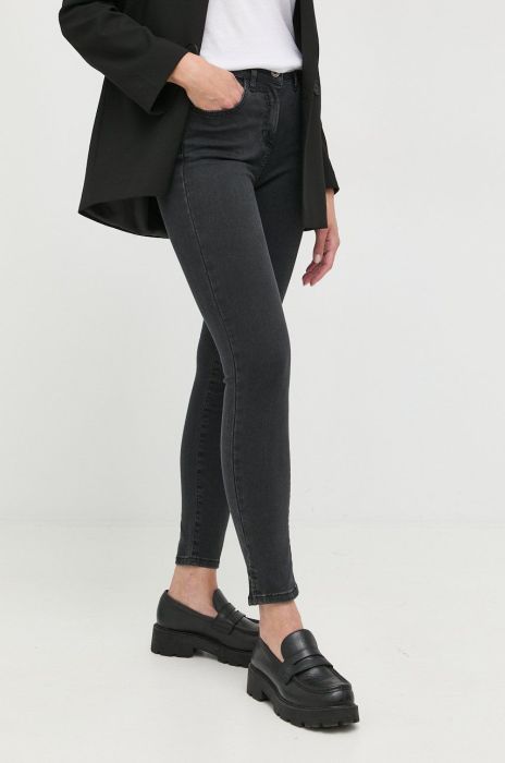 Джинси Patrizia Pepe жіночі середня посадка колір чорний (2437634)