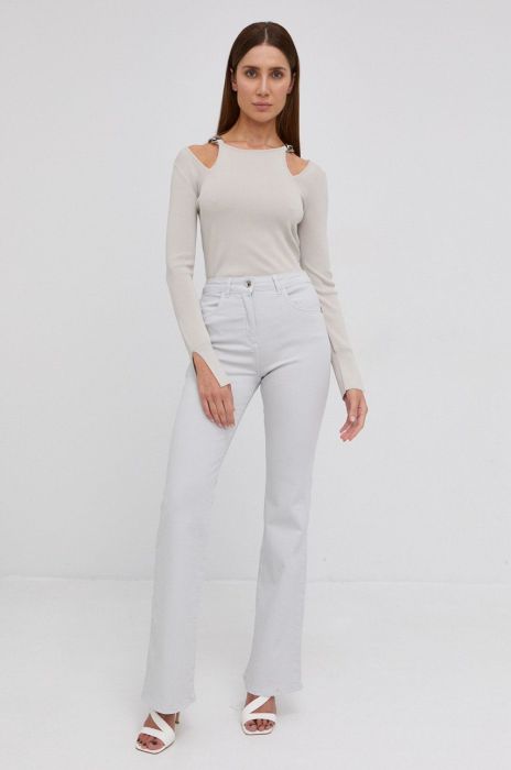 Джинси Patrizia Pepe жіночі висока посадка колір сірий (1963232)