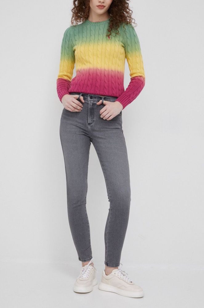 Джинси Wrangler High Rise Skinny Vintage Grey жіночі висока посадка колір сірий
