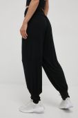 Штани Deha жіночі колір чорний фасон jogger висока посадка