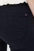 Штани Pepe Jeans Soho жіночі колір чорний облягаюче середня посадка