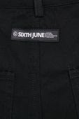 Штани Sixth June жіночі колір чорний широке висока посадка