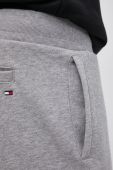 Бавовняні штани Tommy Hilfiger чоловічі колір сірий з аплікацією